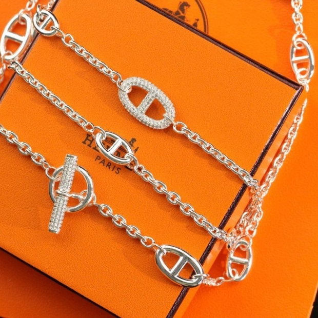 [Popular] Hermes Farandole replica diamond long necklace 160cm adult quality ero95814