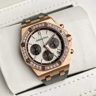 Very popular!! New color Audemars Piguet Royal Oak replica diamond chronograph 37mm 26231OR.ZZ.D003CA.01