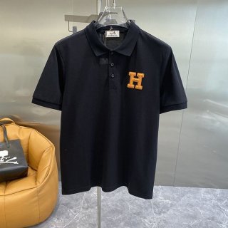 Very popular!! New color Hermes polo shirt short sleeve cotton copy erc53017