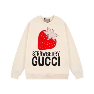 Cumulative sales total No. 1! Gucci Strawberry Cotton Hoodie Sweatshirt gut82977