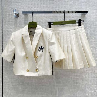 Love at first sight? [Collaboration★] Adidas x Gucci fake top and bottom set gus49554