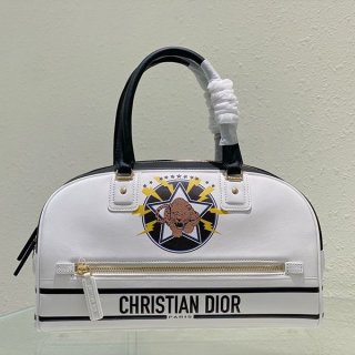Very popular: Dior Vibe Bowling Bag replica calfskin dep30556