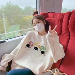 Sure to sell out! Loewe x Spirited Away fake sweatshirt Susuwatari Anagram lov03451