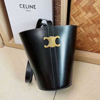 Very popular: Celine Triomphe bucket replica black 199913BF438NO