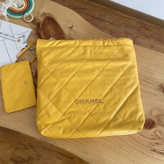 Sold out Chanel shoulder bag quilted yellow replica shf67392