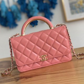 Eye-catching color Chanel mini size 19cm handbag copy shj75436