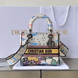Very popular! Dior Lady D-Lite replica medium bag M0565NRVO_M941