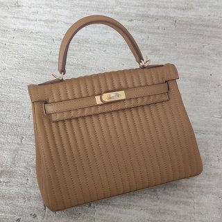 New for Spring: Hermes Kelly Replica Kelly25 Tricolor Outer Stitching Serie Nata ern97340