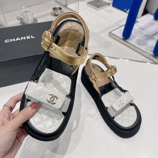 Very popular! Chanel lambskin sandals replica shv79850