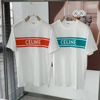 Celine logo loose T-shirt in cotton jersey in two colors Ced15675