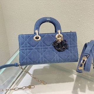 Love at first sight? Dior Lady D-Joy Bag Replica Cannage Denim M0540WTJA_M928