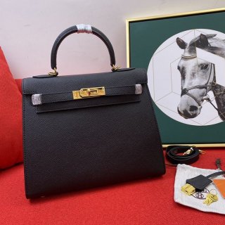 Very popular!! New color Hermes Kelly 28 Etoupe fake handbag he26001