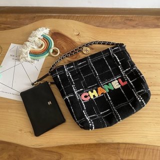 ☆Super popular☆Replica Chanel shoulder bag quilted black shl01027