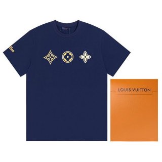 Not available in Japan? Louis Vuitton Monogram T-shirt Blue Replica vuj74402