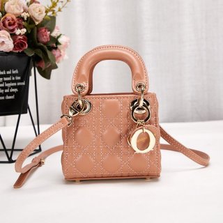Rare color Lady Dior micro bag/shoulder bag replica S0856ONGE_M49P