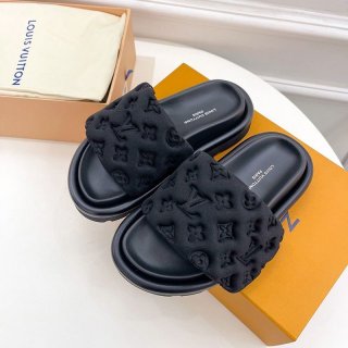 Very popular Vuitton☆Sandals replica Monogram Velcro strap mules vul35158