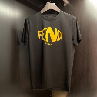 Very popular! Fendi T-shirt short sleeve crew neck T-shirt copy fez43105
