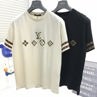 Competitive? Louis Vuitton Signature Short Sleeve Crew Neck T-Shirt Replica 2 Colors vuy87704
