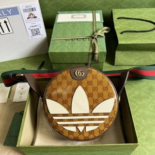 ☆Super popular☆ Collaboration Adidas x Gucci Replica GG Quilted Leather Shoulder Bag Replica 702640UVSKT7268