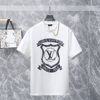 Super Hot Topic! Louis Vuitton LV Coat of Arms Signature T-shirt Replica vuo67018
