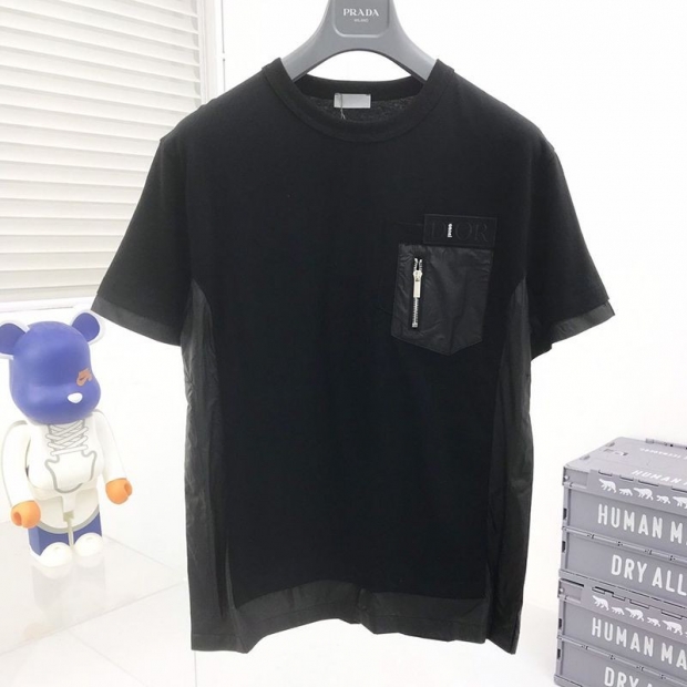Rare colors available immediately! Dior x SACAI ★ Oversized T-shirt copy ★ 213J669A0554C989