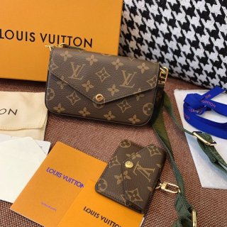 2021 popular new Louis Vuitton Muti Pochette Felicie replica Monogram vuf37927