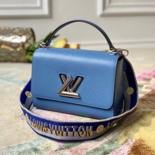 Rare color Louis Vuitton Twist MM bag Monogram Black copy M57057