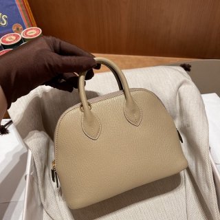 Very popular: Hermes Bolide 18 Etoupe replica with gold hardware erv33967