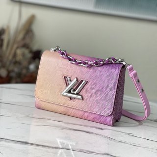 21-22AW? Louis Vuitton Twist MM Shoulder Bag Replica Pink M59894