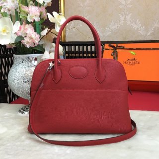 ☆Super popular☆ Hermes replica Bolide 27 Etoupe silver hardware erw56888