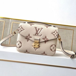 Very popular all over the world? Louis Vuitton Pochette Metis MM fake bag ★ 2way bicolor monogram beige M45596