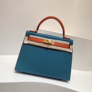 Hermes Kelly 25cm Inner Stitching Copy Togo Gold Hardware he26007