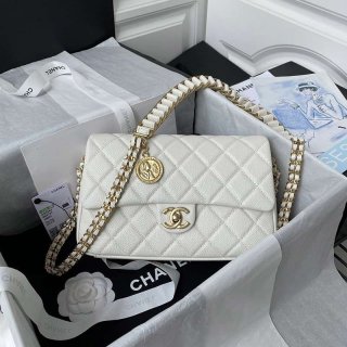 New sale Chanel chain shoulder bag replica N-grade caviar skin shx41194