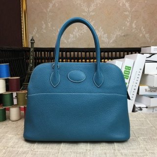Hard to find replica Hermes Bolide 31 Etoupe silver hardware erj83707