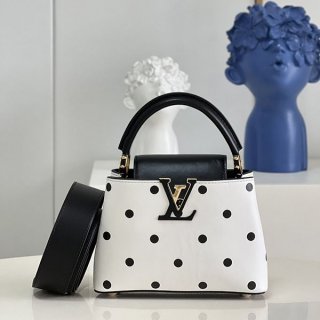 Rare Louis Vuitton Capucines Coquille Handbag with Strap 3 Sizes M20273
