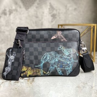No.1 in popularity? Louis Vuitton Trio Messenger Bag Replica Damier N58040