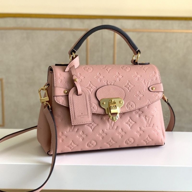 Want it? Ultra-limited? Louis Vuitton Georges BB fake bag ★ 2way Monogram Grained Leather Shoulder Bag? Rose Poodle M53942
