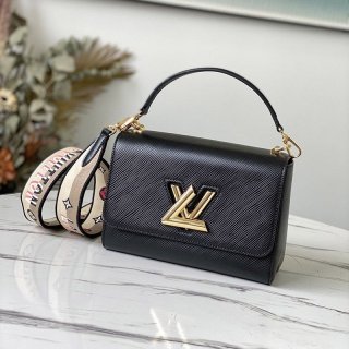 No customs duties Louis Vuitton Twist MM Shoulder Bag Replica M57505