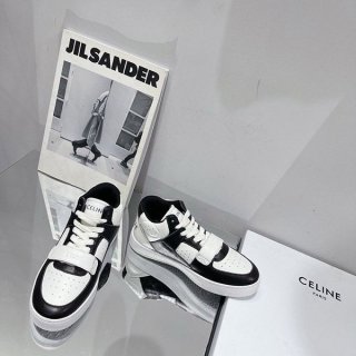 Classic Celine CT-02 Velcro Strap Mid Sneakers Replica Shoes Ced61781