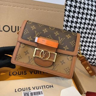 Free shipping Louis Vuitton replica Dauphine bag Monogram canvas mini vun68868