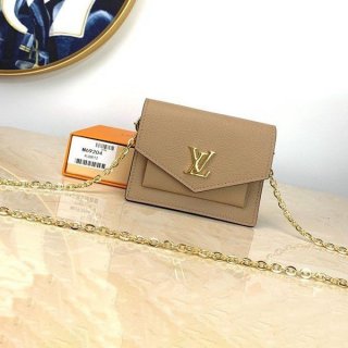 Louis Vuitton Wallet Replica Shoulder Bag Taiga Pochette My Lock Me MINI Greige M69204
