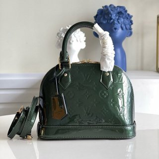 Louis Vuitton Monogram Patent Leather Alma BB Replica M91606