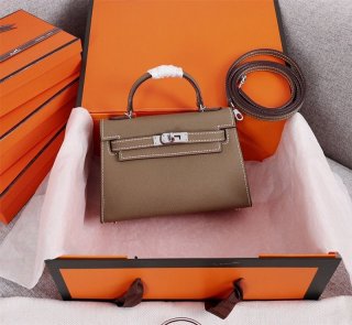 ☆Super popular☆Hermes Kelly Mini 2 Kazak copy Epson silver hardware he26110