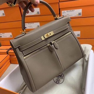 21-22AW Hermes Replica Kelly 32cm Inner Stitching Togo Gold Hardware erp07228