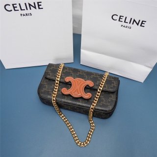 Very popular: Replica Celine chain shoulder bag Cuir Triomphe 199242CUZ04LU