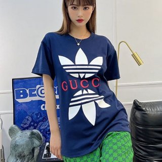 Super Hot Topic! Adidas x Gucci Cotton Jersey T-Shirt Replica guy15669
