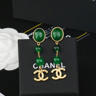 Very popular!! New color Chanel earrings replica ★ Metal gold shk77886