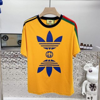 21-22AW Adidas x Gucci Cotton Jersey T-shirt Replica gue57855
