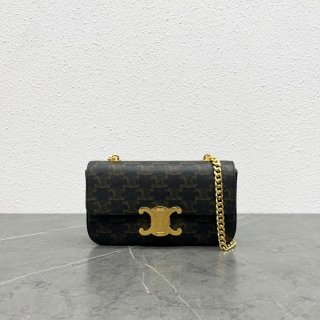 Rare color Celine Triomphe chain replica shoulder bag 197992DQW04LU