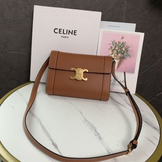 ☆Super popular☆Perfect gift? Celine Triomphe shoulder bag replica 195263